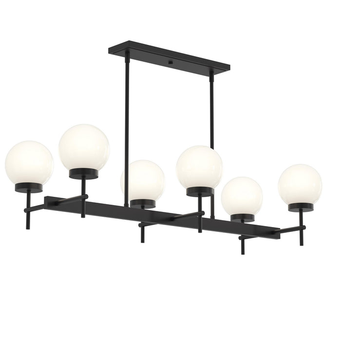 Progress Lighting - P400471-31M - Six Light Linear Chandelier - Rigsby - Matte Black