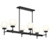 Progress Lighting - P400471-31M - Six Light Linear Chandelier - Rigsby - Matte Black
