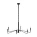 Progress Lighting - P400472-31M - Six Light Chandelier - Pilar - Matte Black