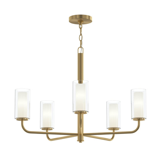 Mack Five Light Chandelier Brushed Gold