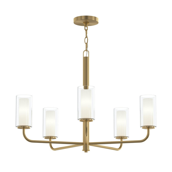 Progress Lighting - P400475-191 - Five Light Chandelier - Mack - Brushed Gold