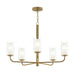 Progress Lighting - P400475-191 - Five Light Chandelier - Mack - Brushed Gold