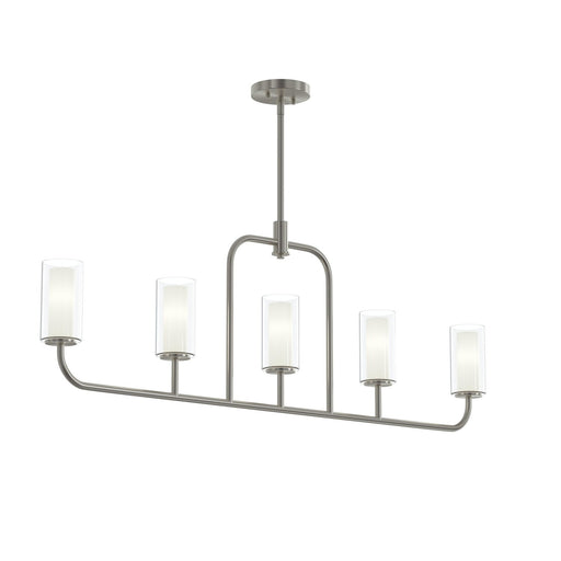 Progress Lighting - P400476-009 - Five Light Linear Chandelier - Mack - Brushed Nickel