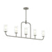 Progress Lighting - P400476-009 - Five Light Linear Chandelier - Mack - Brushed Nickel