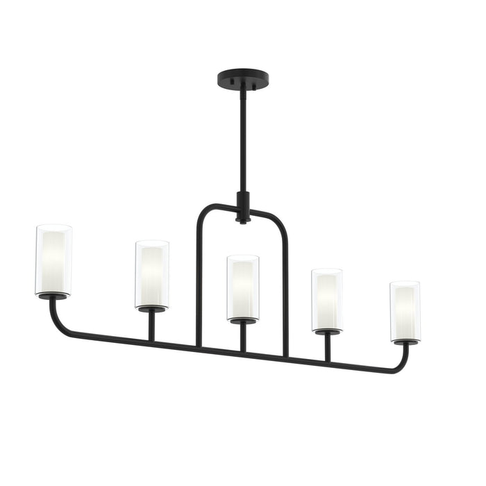 Progress Lighting - P400476-31M - Five Light Linear Chandelier - Mack - Matte Black