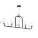 Progress Lighting - P400476-31M - Five Light Linear Chandelier - Mack - Matte Black