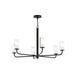 Progress Lighting - P400477-31M - Six Light Chandelier - Mack - Matte Black