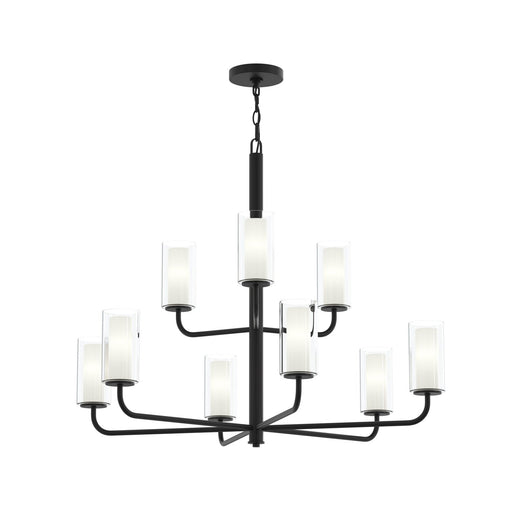 Mack Nine Light Chandelier Matte Black
