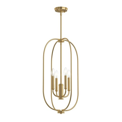 Reines Four Light Foyer Pendant Brushed Gold