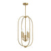 Progress Lighting - P500510-191 - Four Light Foyer Pendant - Reines - Brushed Gold