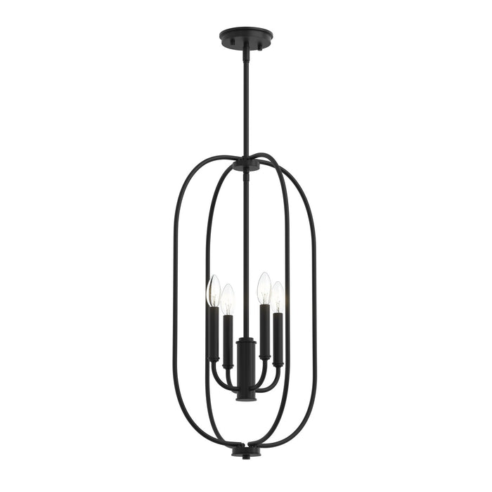 Progress Lighting - P500510-31M - Four Light Foyer Pendant - Reines - Matte Black