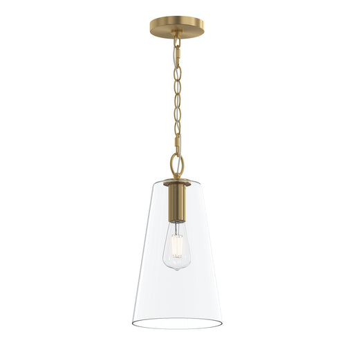 Jheni One Light Pendant Brushed Gold