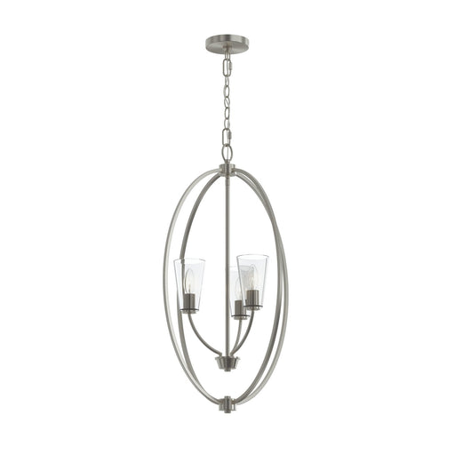 Jheni Three Light Foyer Pendant Brushed Nickel