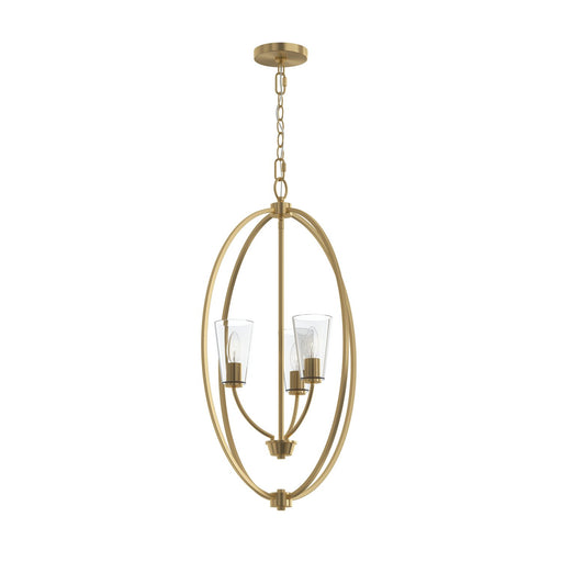 Jheni Three Light Foyer Pendant Brushed Gold