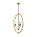 Progress Lighting - P500512-191 - Three Light Foyer Pendant - Jheni - Brushed Gold