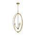 Progress Lighting - P500513-191 - Three Light Foyer Pendant - Jheni - Brushed Gold