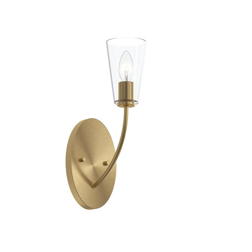 Jheni One Light Wall Sconce Brushed Gold