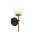 Progress Lighting - P710157-319 - One Light Wall Sconce - Rigsby - Matte Black and Brushed Gold