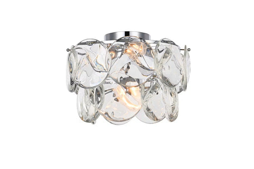 Charlotte Six Light Flush Mount Chrome