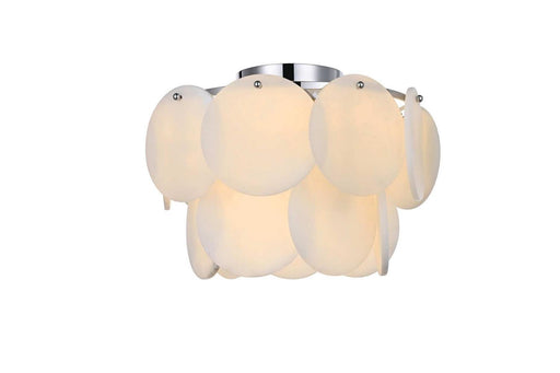 Charlotte Six Light Flush Mount Chrome