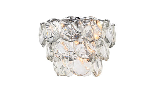 Charlotte 12 Light Flush Mount Chrome