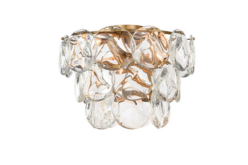 Charlotte 12 Light Flush Mount Satin Gold