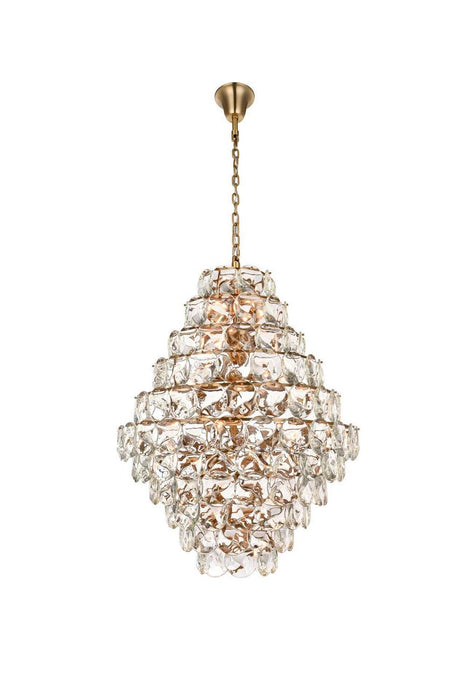 Elegant Lighting - 1010G42SG-01CR - 66 Light Chandelier - Charlotte - Satin Gold