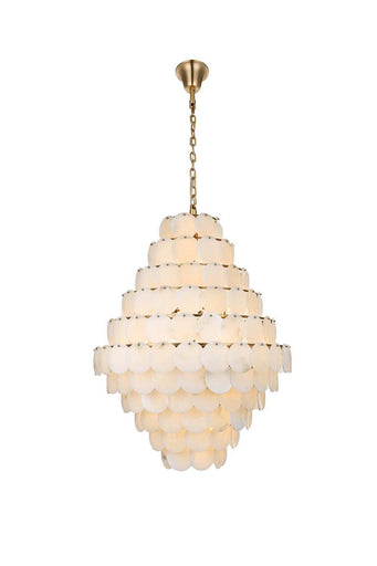 Charlotte 66 Light Chandelier Satin Gold