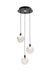 Elegant Lighting - 1012D12BK-11ST - LED Pendant - Avery - Black