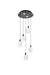 Elegant Lighting - 1012D16BK-01CR - LED Pendant - Avery - Black