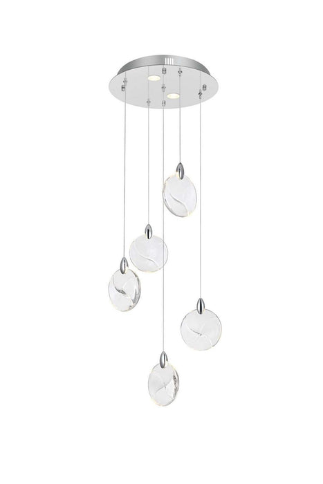 Elegant Lighting - 1012D16C-01CR - LED Pendant - Avery - Chrome