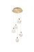 Elegant Lighting - 1012D16SG-11ST - LED Pendant - Avery - Satin Gold