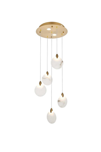 Avery LED Pendant Satin Gold