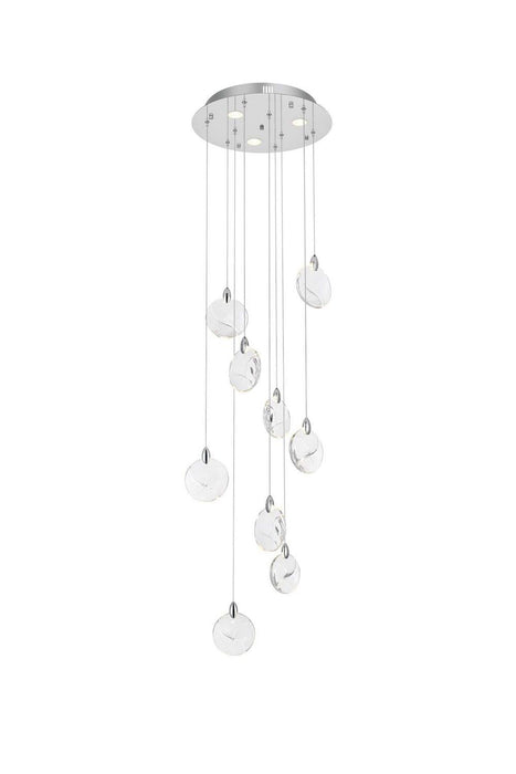 Elegant Lighting - 1012D20C-01CR - LED Pendant - Avery - Chrome