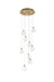 Elegant Lighting - 1012D20SG-01CR - LED Pendant - Avery - Satin Gold