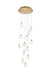 Elegant Lighting - 1012D24SG-01CR - LED Pendant - Avery - Satin Gold