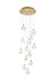 Elegant Lighting - 1012D24SG-11ST - LED Pendant - Avery - Satin Gold