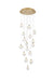 Elegant Lighting - 1012D28SG-11ST - LED Pendant - Avery - Satin Gold