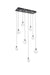 Elegant Lighting - 1012D36BK-01CR - LED Pendant - Avery - Black