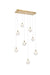 Elegant Lighting - 1012D36SG-11ST - LED Pendant - Avery - Satin Gold