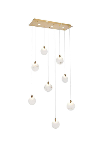 Avery LED Pendant Satin Gold