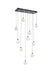Elegant Lighting - 1012D42BK-11ST - LED Pendant - Avery - Black