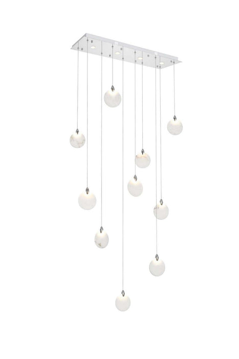 Elegant Lighting - 1012D42C-11ST - LED Pendant - Avery - Chrome