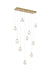 Elegant Lighting - 1012D42SG-11ST - LED Pendant - Avery - Satin Gold