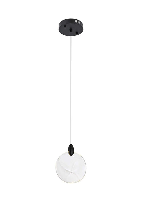 Elegant Lighting - 1012D6BK-01CR - LED Pendant - Avery - Black
