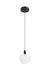 Elegant Lighting - 1012D6BK-01CR - LED Pendant - Avery - Black