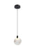 Elegant Lighting - 1012D6BK-11ST - LED Pendant - Avery - Black