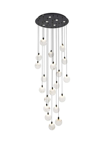 Avery LED Chandelier Black