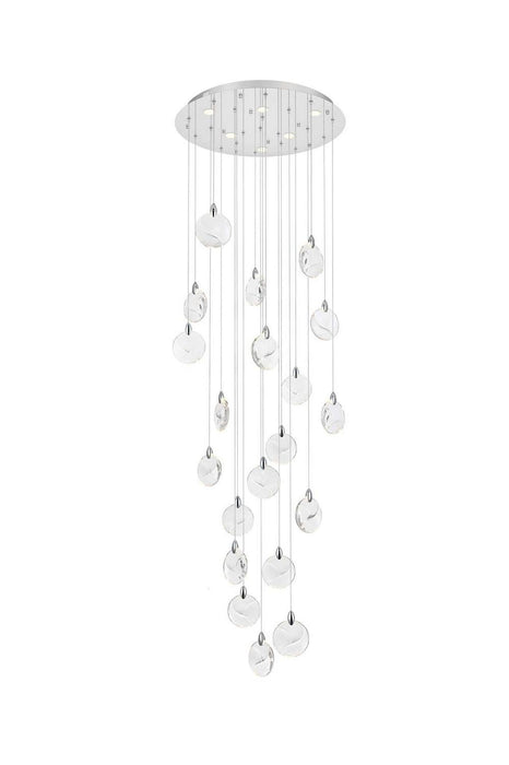 Elegant Lighting - 1012G32C-01CR - LED Chandelier - Avery - Chrome