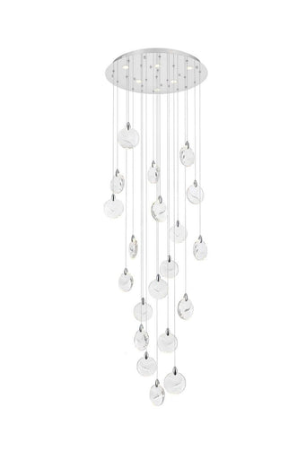 Avery LED Chandelier Chrome